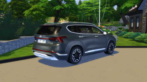 2021 Hyundai Santa Fe by LorySims Screenshots by @moderncrafterThe Adventurous Compact SUV CAR POLYC