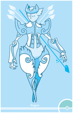 cosmopoliturtle:Pokemon Redesign #378 - Regice