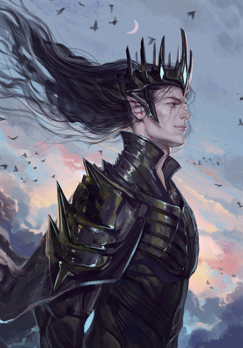 lizzart-zardonicz:Commission of Melkor for the wonderful @lisaflowers I learned so much, thank you f