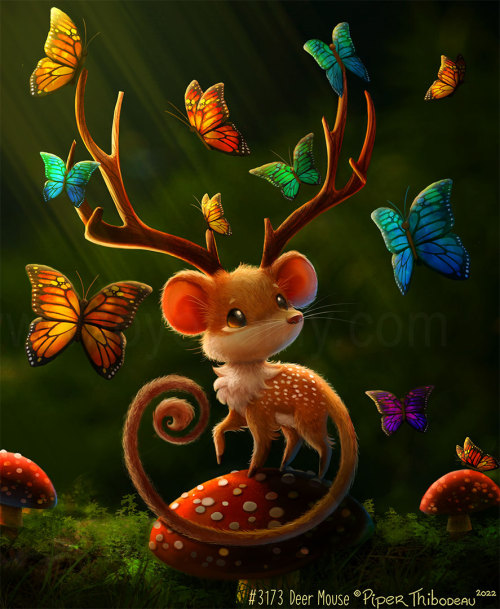 3173. Deer Mouse cryptidcreations.com/store/patreon.com/piperdrawsFAQ  • T