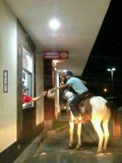 9gag:  McDonalds at a rural town 