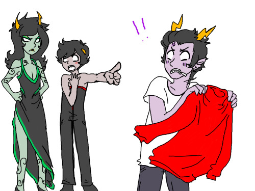 spiritofstars:  …The pants… dear lord, the pants… Also, Porrim is now minty. I 
