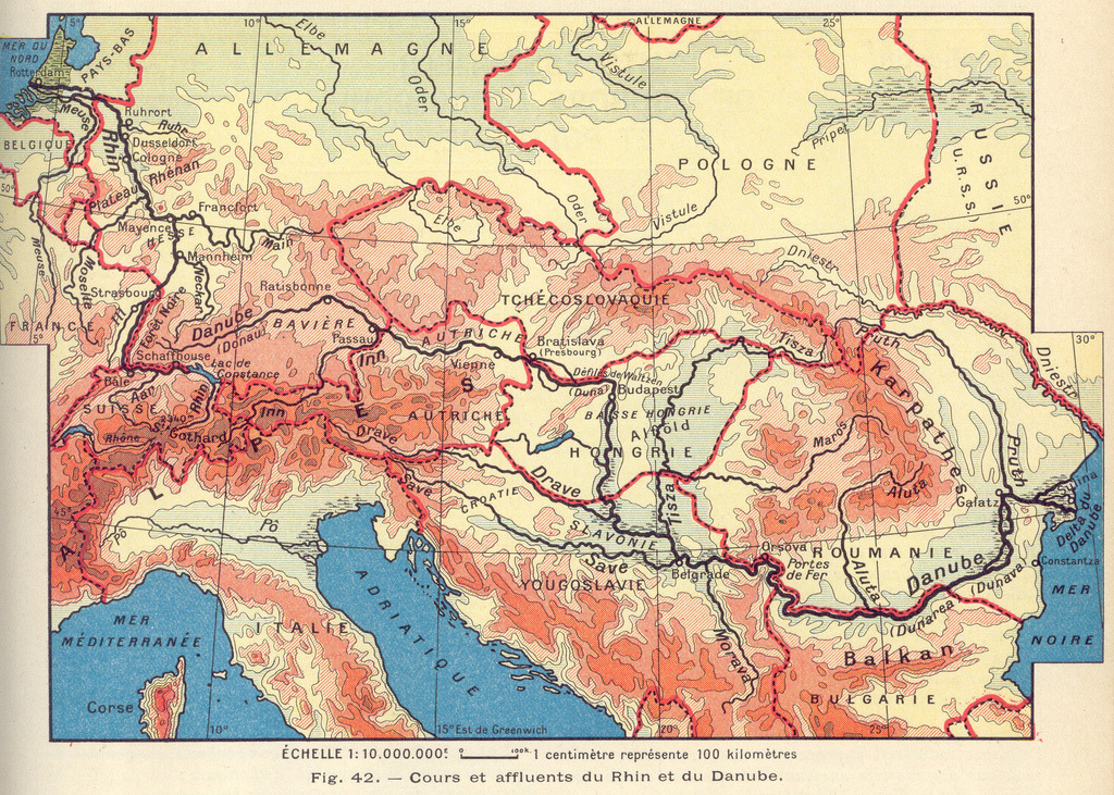 Central Europe 1933 Source Géographie Cours Maps On The Web