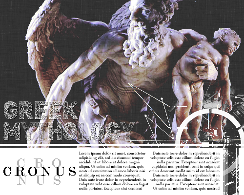 C R O N U SMythology Meme » Titans          Cronus was one of the sons of Gaea and Ouranos (Uranus, 