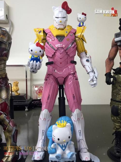 archiemcphee:  From Iron Hello Kitty and Iron Evangelion to Iron Batman and Iron Xenomorph, artist Sam Kwok masterfully combines Hot Toys 1:6 scale Iron Man action figures with all sorts of pop culture characters. Be they super kawaii, super sinister