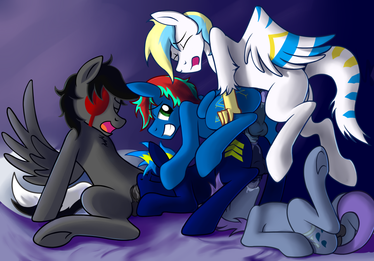 A naughty orgy for Ultra Marine​ featuring himself, Mixy, Cirrus, Voltage, and