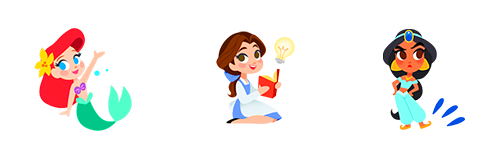 thedisneyprincess: Disney Stickers