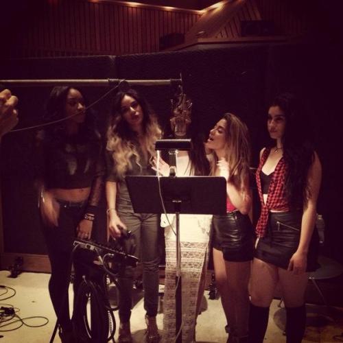 mtvfakingit: NBD. Just the baes Fifth Harmony being flawless and singing away in the studio for thei