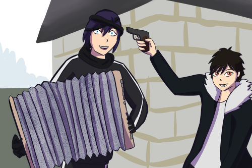 Noragami characters as whatever the hell is going on in these pics