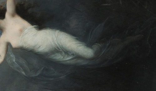 detailedart:Details: The morning star and the moon, 1903, by Carl Schweninger.