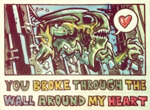 ladamania:Awesome Pacific Rim Valentines by Benjamin Dewey (via his twitter)P.S. you can buy the who