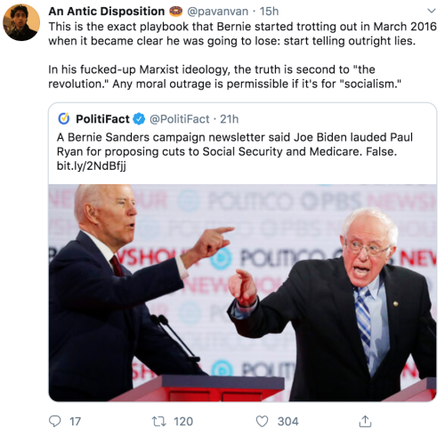 Yup. as we see from examples on this blog, nearly every pro-bernie reddit thread, or in his twitter 