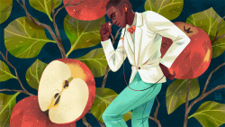 maikeplenzke:  As I mentioned on IG yesterday, I’m doing this little series for fun: Fruit &amp; Stylish men.I find it very relaxing to do some relatively mindless Illustrations once in a while. But at the same time they are also good for practise. I