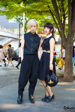 Tokyo-Fashion:  21-Year-Old Kota And 19-Year-Old Aoi On The Street In Harajuku Wearing