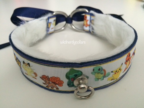 wkdnerdycollars:  leatherlacedbass:  wkdnerdycollars:  Custom Geeky Ribbon Collars!  Def go check her shop!!! Her Pokemon collar (pictured above), is one of my faves ever ever  Nickel free allergy compatible as well!!!  So glad you love it! 