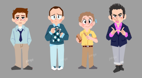 i finished the last of these arrested dev chibs! tony was surprisingly fun to draw&hellip;sticke
