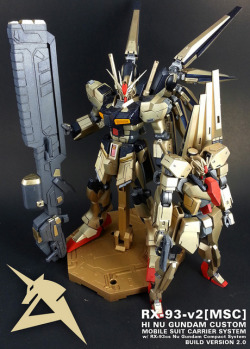 gunjap:  patrick’s 1/100 Hi Nu Gundam Carrier System + Nu Gundam Compact System: Big Sze Images, Full Infohttp://www.gunjap.net/site/?p=289303