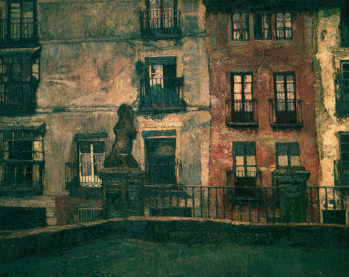 Old Houses, Segovia    -    Ignacio Zuloaga y Zabaleta , 1917Spanish, 1870-1945Oil on canvas
