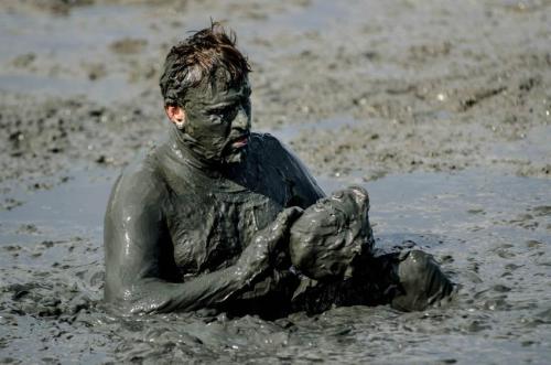 Mud festival in Brazil
