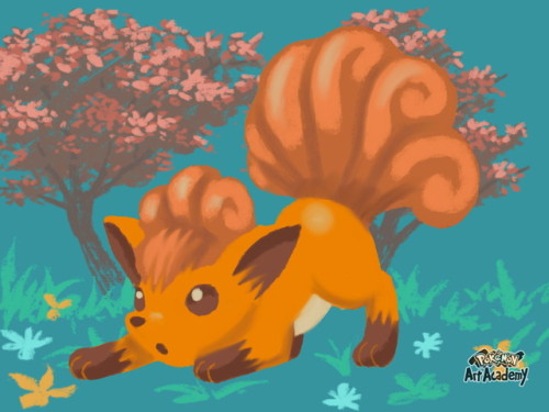 lucario-theaurapokemon: Pokemon art academy Graduate Course 1: VulpixArtist: pkgam via devianta