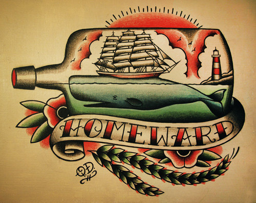 chivesmckay:  Traditional Style Nautical themed tattoo designs 