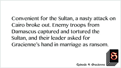 This is #HistoricalSerial Episode 4: GracienneOne (historical) story told week by week. Told by me, 