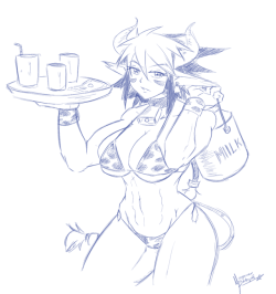 zapotecdarkstar:  Got Milk? Felt like drawing