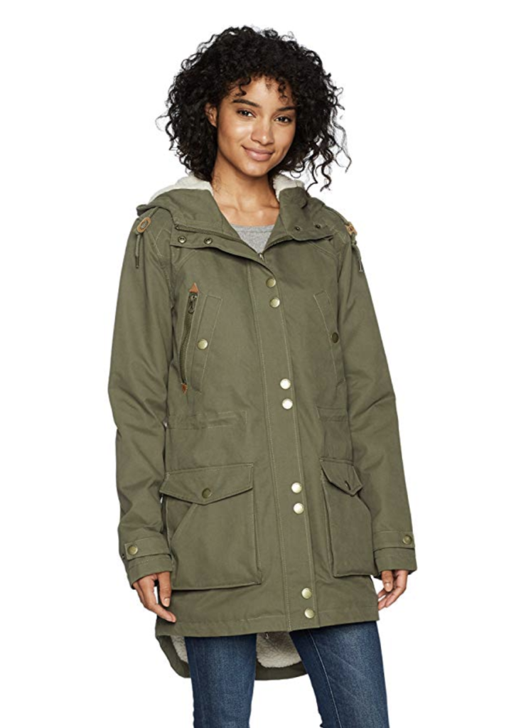 Girls Tween Fashion — Volcom ‘Walk On By’ Olive Green Parka Jacket ...