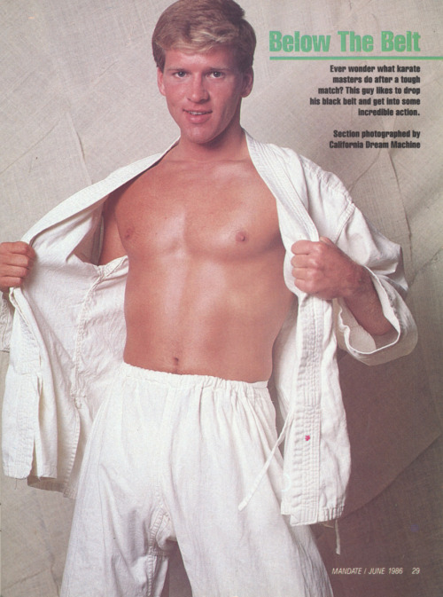 From MANDATE (June 1986) Photo story called &ldquo;Below The Belt&rdquo; photo by California