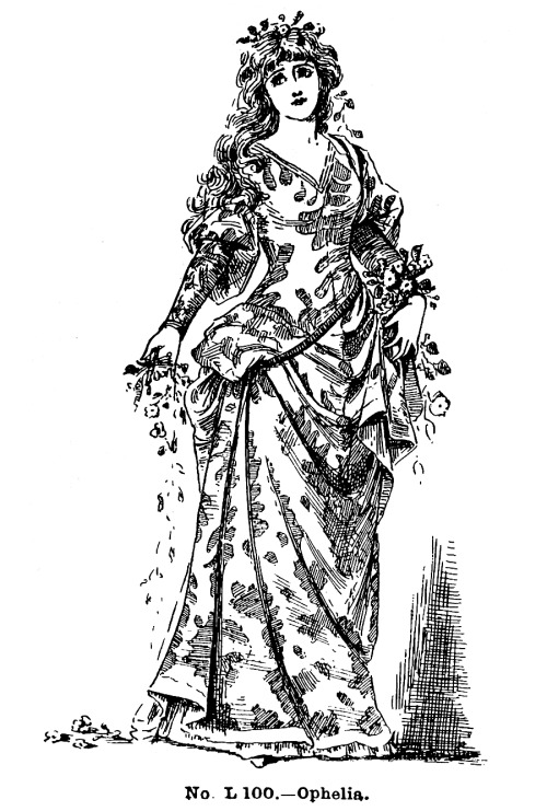 countess-zaleska: “No. L 100. – Ophelia”, Weldon’s practical fancy dress for