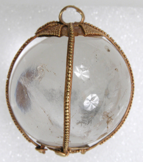 Rock Crystal Amuletic Sphere PendantRogers Fund, 1922Metropolitan Museum of Art, New York, NYMedium: Rock crystal, gold