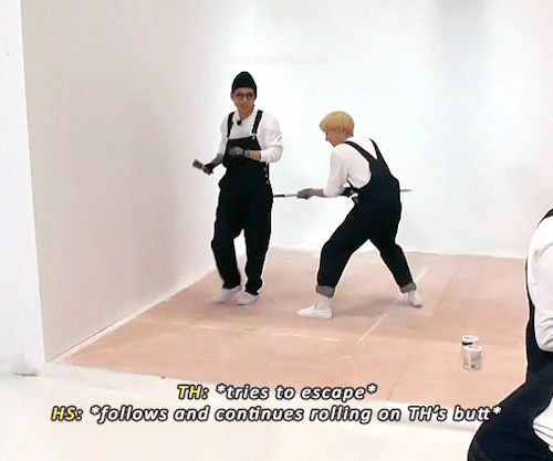 taee:tae’s butt is free real estate for hobi