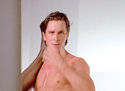 patrick bateman is more impressed with his sexual prowess than yours. in fact, he