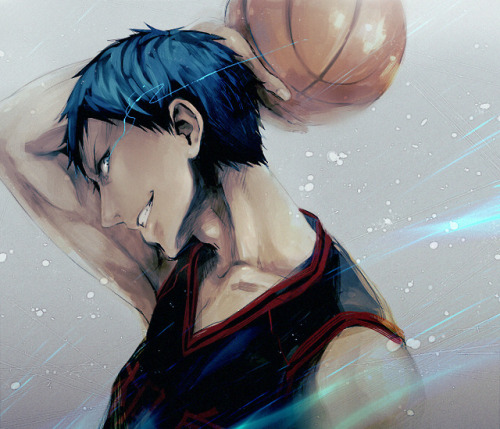 nori-riri:  I sold my soul to kurobasu. Each week of waiting is agony and I can’t wait to see these beautiful bastards in zone play!  Also, what is this? Aomine is getting harder and harder to draw.