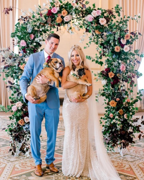 Congratulations Jenna & Mike (and Fran & Lola ) for being featured on @martha_weddings today