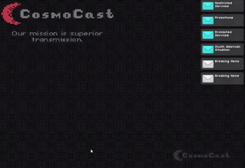 alpha-beta-gamer:  Packets, Please! takes place in Ajit Pai’s post-Net Neutrality future, with you taking on the role of a data throttler at ‘CosmoCast’ – throttling, boosting and disconnecting peoples connection depending on your companies nefarious