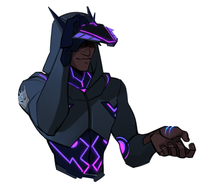 ask-dr-knockout:  ninterbit:  humanformers Knockout and Soundwave sketches  Yaaaassss