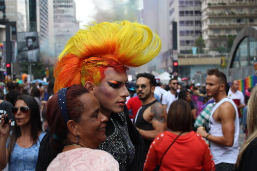 flyingcircusss:Some of the pictures me and my friends took at the Pride Parade 2016 in São Pa