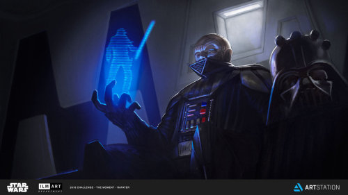 imthenic:  ILM Art Dept. Star Wars challenge ‘The Moment’ by rafater  