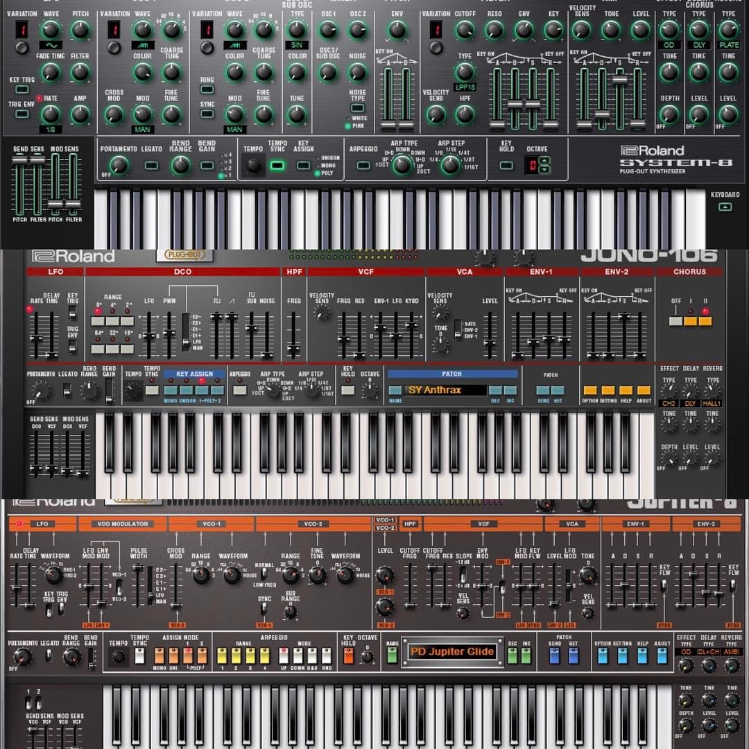 synthjam:  Roland Cloud System 8, Jupiter 8, Juno 106 announced #Synthjam #synth