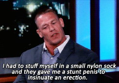 fabj0hn: John Cena talking about using a stunt penis in Trainwreck.