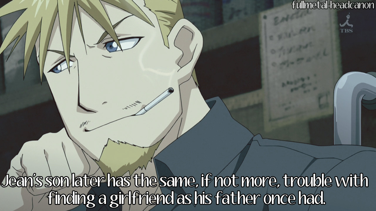 fullmetal-headcanon:   Jean’s son later has the same, if not more, trouble with