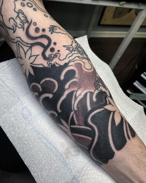 Some progress on Santiago’s japanese sleeve!You can find me in #berlin @stayfreetattooberlin#tra