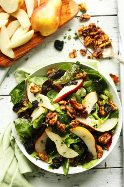 Vegan Summer Salad Round UpPear Salad With Dried Cherries & Candied Walnuts (GF)Summer Buckwheat