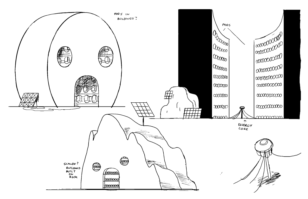 Islands concept art by character &amp; prop designer Michael DeForge