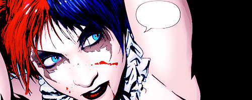 mydcobsession:  “Supervillains recruited from prison, sent on covert missions and injected with a nanite bomb so we stay in line. A bad deal.” This is the Suicide Squad