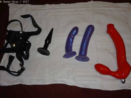  Our Strap-On collection. Going to buy some more for our next sex weekend.. 