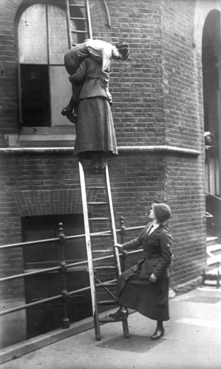 Women firefighters in London ca 1916 Nudes