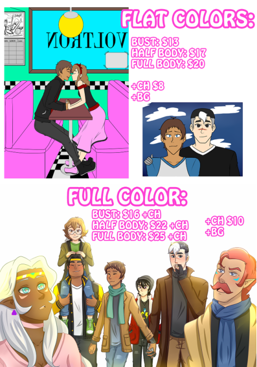 nevermoree-the-raven: Hi! I added some things to my commissions! ♥ and changed the prices bec