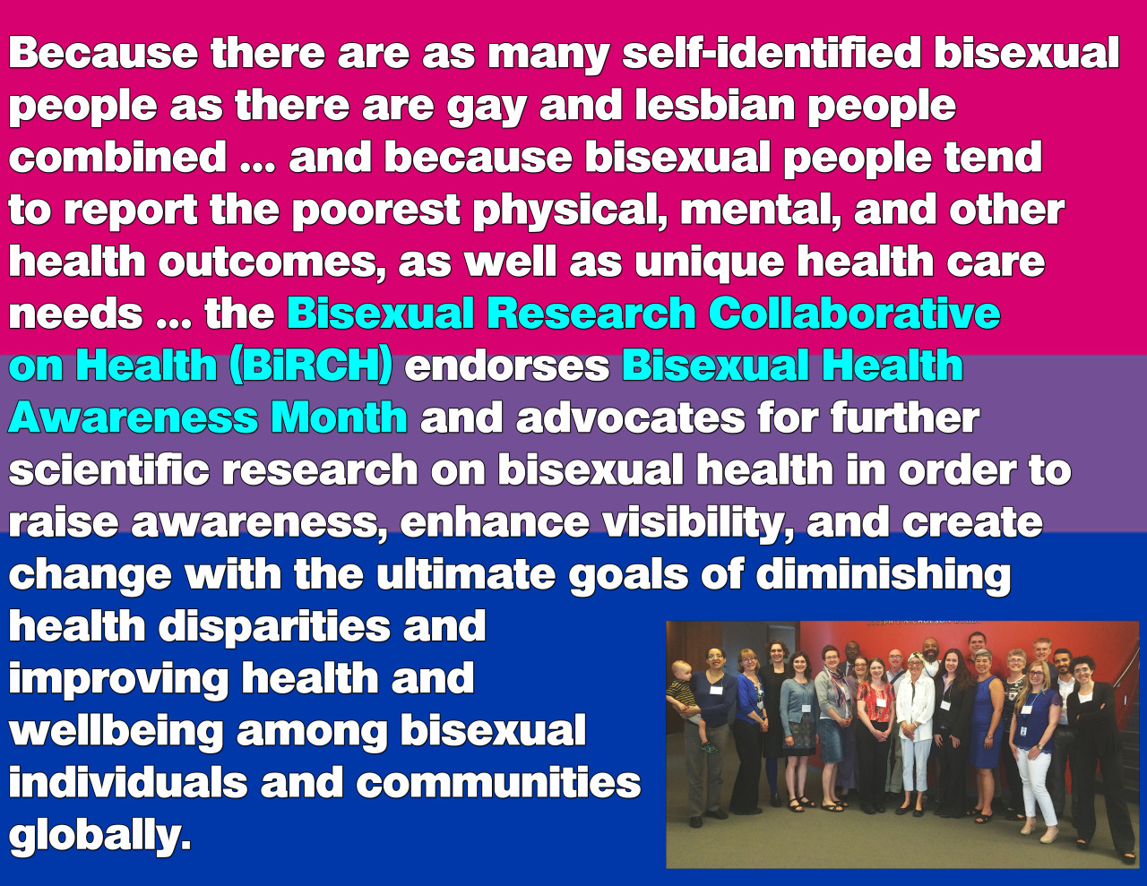 Before we officially launch Bisexual Health Awareness Month tomorrow, we first want to acknowledge our fantastic partners and volunteers listed here on our campaign website. Thank you for your dedication to addressing bisexual mental health...